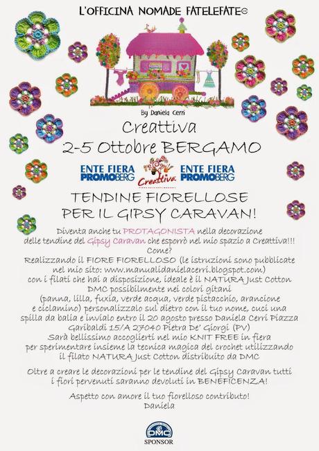 CONTEST: Tendine Fiorellose per il Gipsy Caravan CREATTIVA BERGAMO (2-5 ottobre 2014)