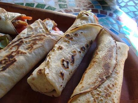 Piadi/kebab con pollo e yogurt