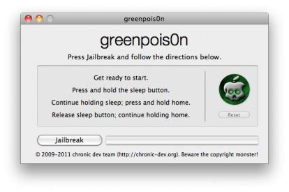 Jailbreak untethered per iOS 4.2.1 con greenpois0n (guida) Jailbreak untethered per iOS 4.2.1 con greenpois0n (guida)