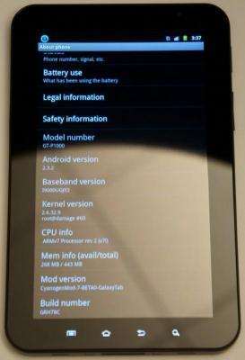 thumb 550 CM7 Galaxy Tab HOT: Android Gingerbread 2.3 in arrivo per Samsung Galaxy Tab