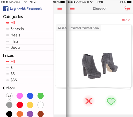 Stylect: l'App che aiuta a comprare le scarpe