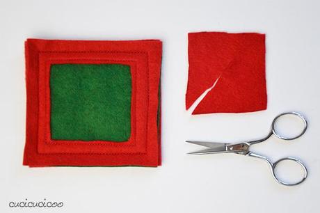 Esercizio con margini di cucitura: Sottobicchieri di feltro Seam Allowance Practice Tutorial: Simple Felt Coasters with Reverse Applique