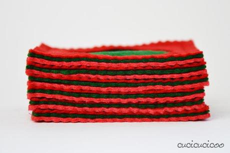 Esercizio con margini di cucitura: Sottobicchieri di feltro Seam Allowance Practice Tutorial: Simple Felt Coasters with Reverse Applique