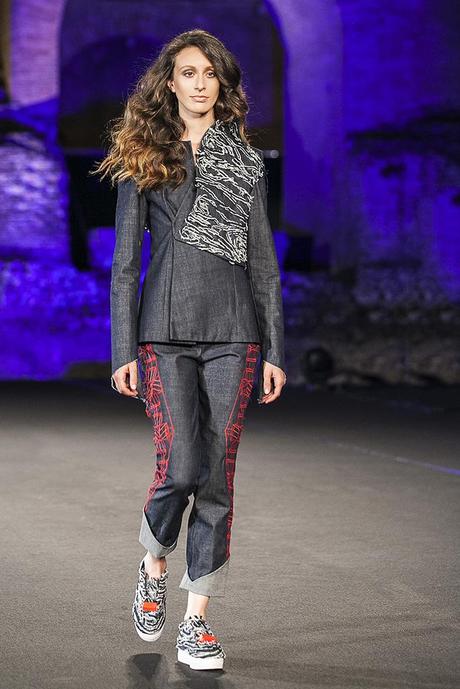 Eco Valentina Plumari in jeans e lana