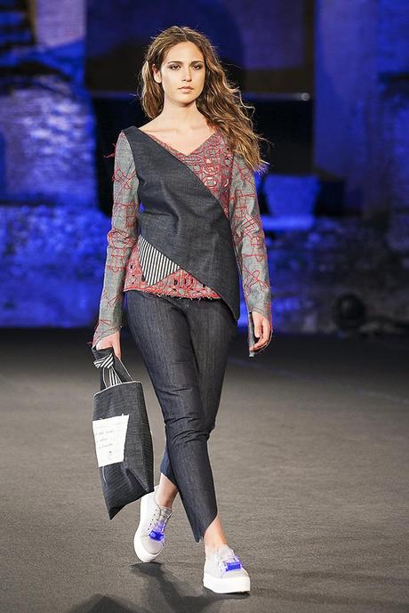 Eco Valentina Plumari in jeans e lana