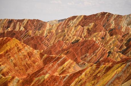Zhangye Danxia National Park, China Le Montagne Colorate di Zhangye Danxia in 14 Foto