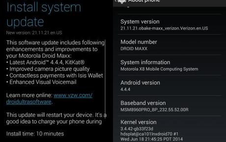 Android 4.4.4 arriva per Motorola Droid Maxx, Ultra e Mini