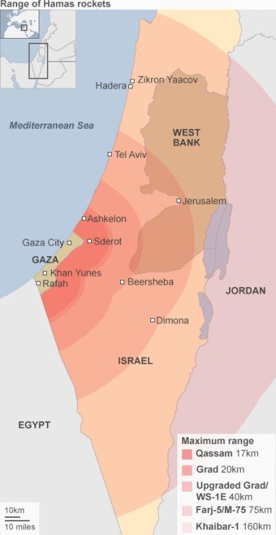 Dove e come colpiscono i missili di Hamas