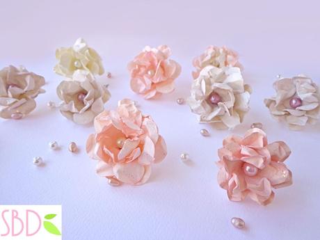 Fiori di carta shabby facili e veloci - DIY Paper shabby flowers quick&easy