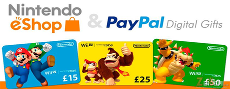 Nintendo: ora si potrà acquistare o regalare credito dell'eShop tramite PayPal