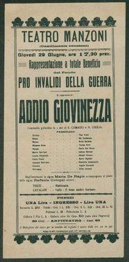 Addio Giovinezza! – Augusto Genina (1918)