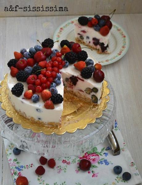 torta al mojito e frutti di bosco