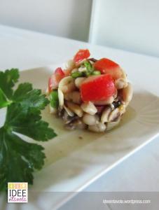 Insalata estiva con cannellini e champignon