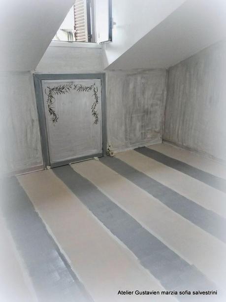 Pavimenti in legno dipinti con Shabby Chalk