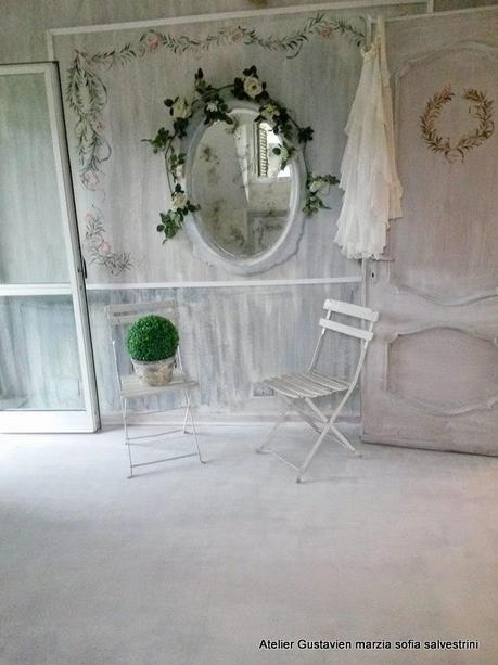 Pavimenti in legno dipinti con Shabby Chalk Pavimenti in legno dipinti con Shabby Chalk