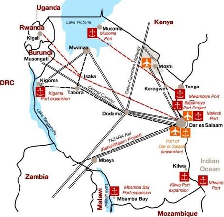 Piano di sviluppo della Tanzania - Fonte: PWC (clicca per ingrandire)