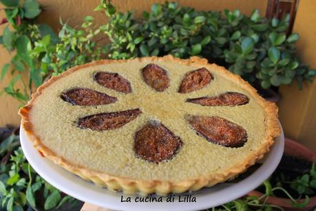 Crostate: Crostata con crema frangipane e fichi caramellati Crostate: Crostata con crema frangipane e fichi caramellati