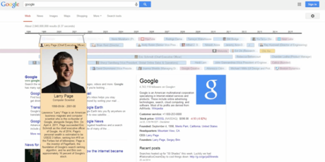 Google sta progettando la ricerca in timeline interattiva con dati provenienti da Wikipedia