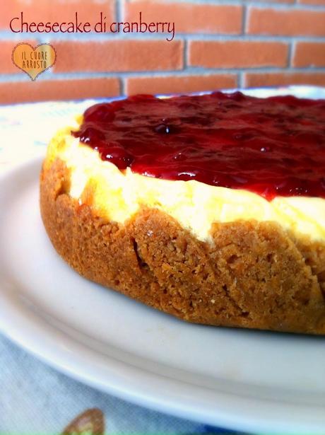 CHEESECAKE CON CRANBERRY