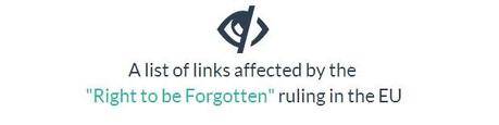 Hidden from Google: ecco i risultati rimossi dal diritto all’oblio hiddenfromgoogle