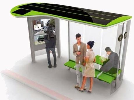 Prossima fermata: green bus stop