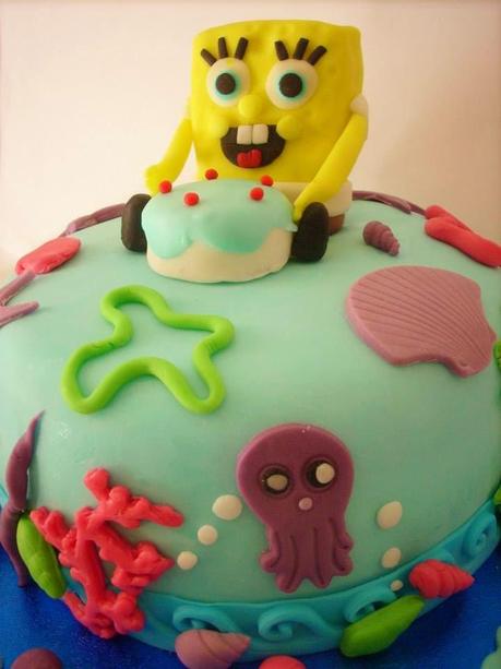 TORTA E CUPCAKES SPONGEBOB