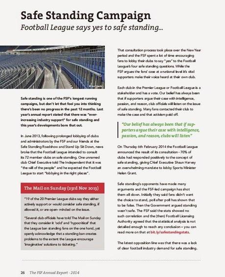 ''Safe Standing Campaign Report'' - Football Supporters' Federation