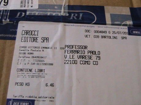 Oggi l’editore Carocci Faber mi ha spedito le 10 copie omaggio all’autore di POLITICHE SOCIALI E SERVIZI, metodi di analisi e regole istituzionali IMG_5084