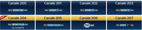 Novità SKY | Sky Sport Plus HD | Canale 204 dal 19 Agosto 2014