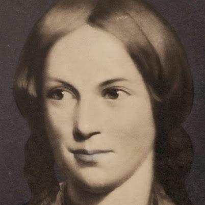 Charlotte Brontë and Jane Eyre, a lady at the mirror.