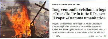 L’avanzata dell’ISIS, è caccia ai cristiani, nuova guerra all’orizzonte? isis