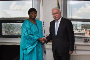 Fatou Bensouda e Riad al-Malki