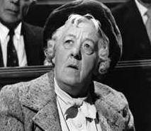 All'attrice inglese Margaret Rutherford è legata l'immagine cinematografica di Miss Marple, il personaggio di eccentrica investigatrice creato dalla scrittrice Agatha Christie.