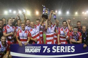 Gloucester festeggia la vittoria (Credit foto: PremiershipRugby.com)