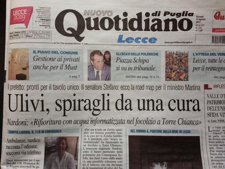 E' possibile far guarire gli olivi affetti dalla BATTERIOSI causata da Xylella fastidiosa concausa del ‘complesso del disseccamento rapido dell’olivo’ (olive rapid decline complex)????