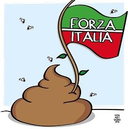 vignetta-RINASCE_FORZA_ITALIA sulla merda
