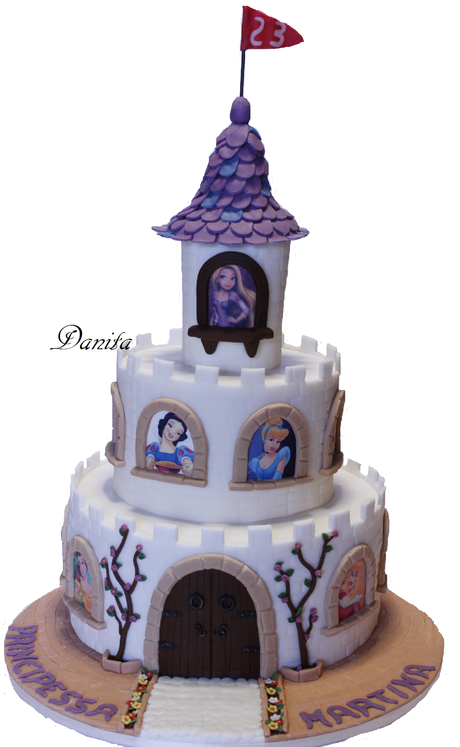 Torta castello delle principesse