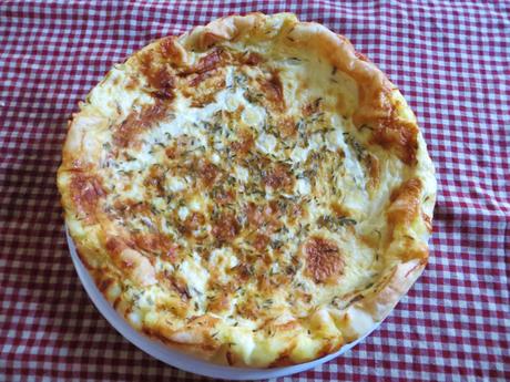 quiche di farro, latte e timo