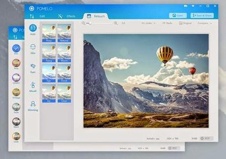 Pomelo - software gratuito per modificare e migliorare le vostre foto