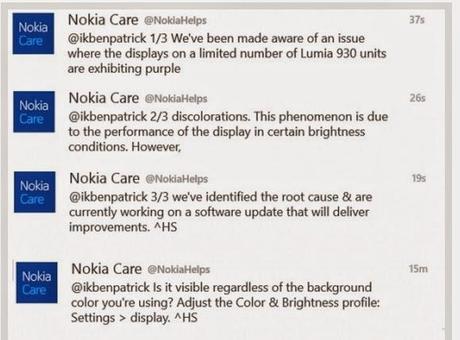 Display violaceo | Nokia Lumia 930 | Il problema presto risolto con un firmware update