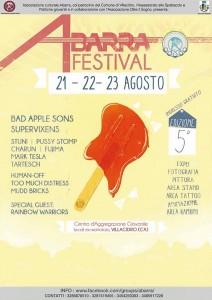 “Abarra Festival”: la quinta edizione conferma la bellezza del territorio, dal 21 al 23 agosto 2014, Villacidro