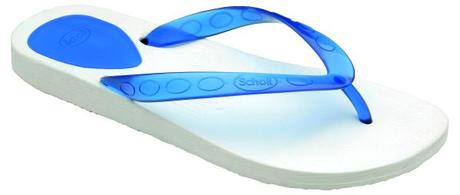 Scholl Gelly blu-bianco