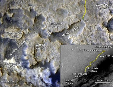 Nella mappa si vede la Hidden Valley. Crediti: NASA/JPL-Caltech/Univ. of Arizona