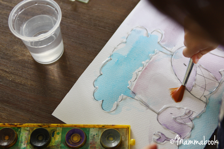 Attività artistiche per bambini: il trucco per dipingere con gli acquarelli – How to easy watercolor paint for small kids