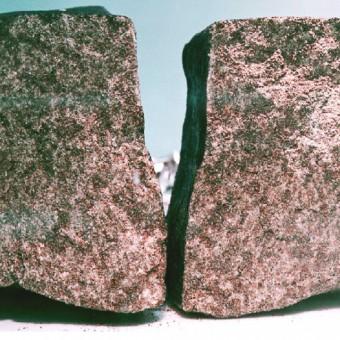 Frammenti del meteorite di Nakhla. Crediti: Wikipedia.