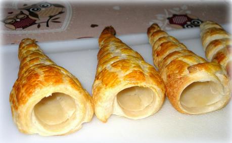 CANNONCINI CON MOUSSE ALLA NUTELLA