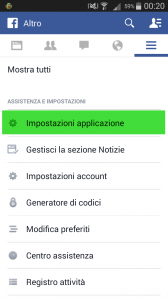 Facebook_Impostazioni_Applicazione