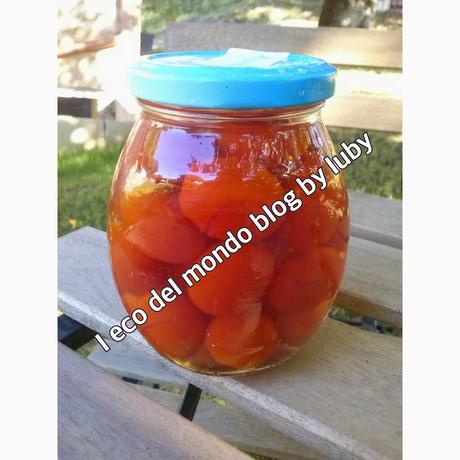 COME CONSERVARE I POMODORI DATTERINI nei barattoli di vetro, sott'acqua salata; metodo veloce e pratico