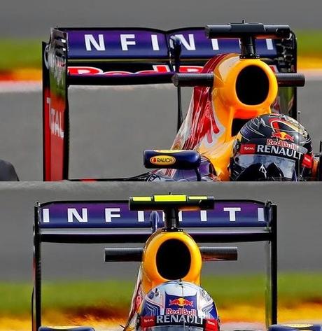 Gp Spa: Red Bull compara due versioni di ala posteriore