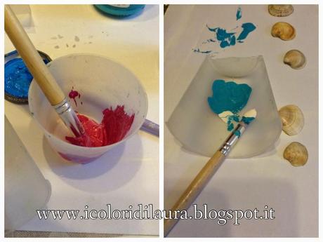 Come realizzare un quadretto floreale con le conchiglie...tutorial